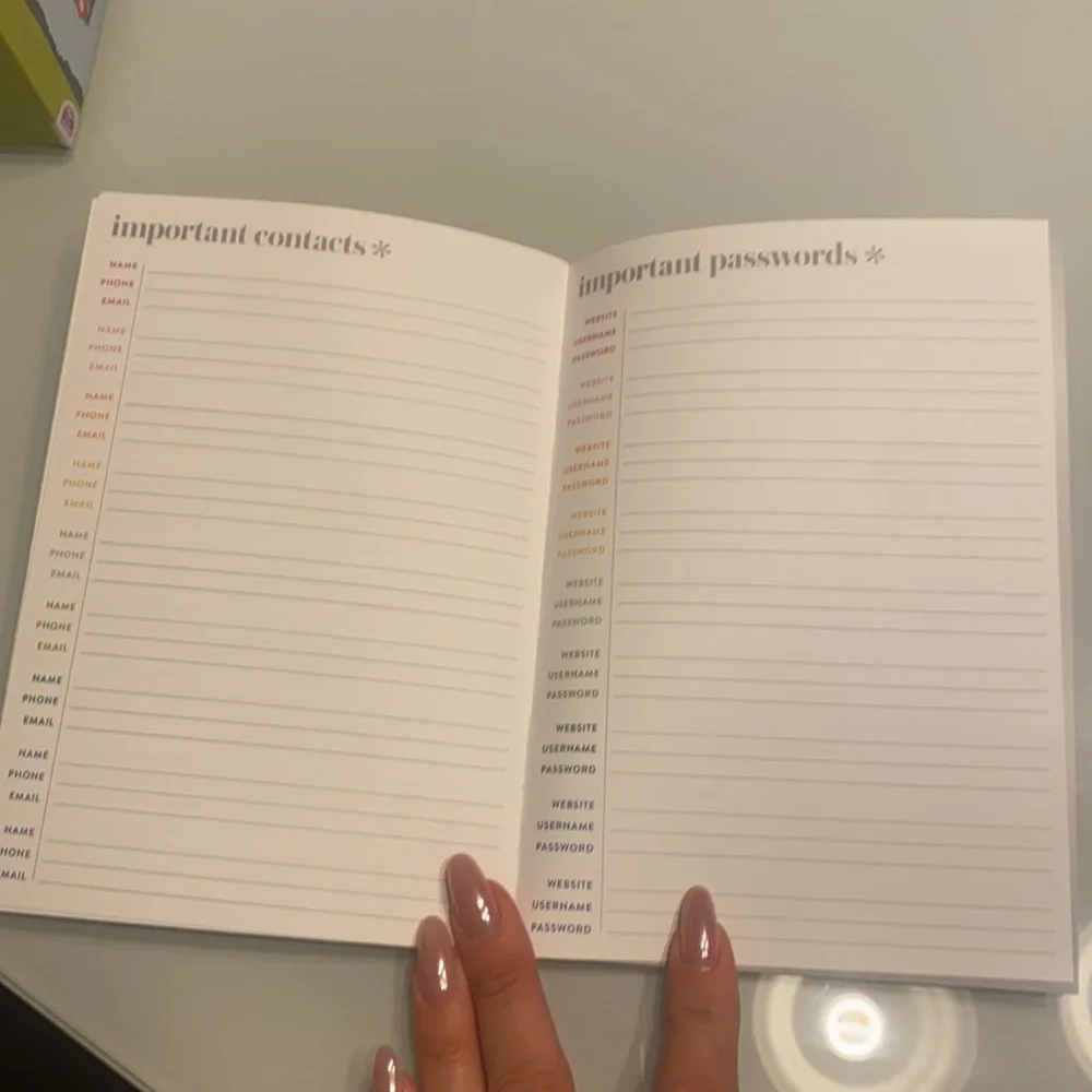 Erin Condren Calendar Booklet